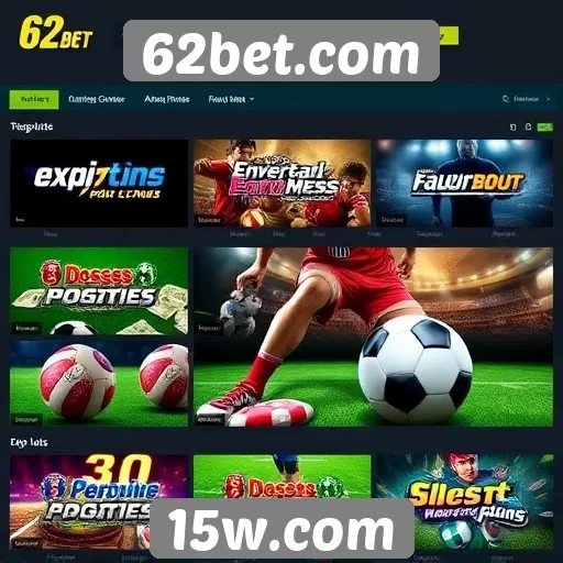 Análise da oferta de jogos disponíveis em 62bet.com